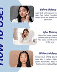 Suppin Setting Powder & Hydrating BB Cream for Women, Translucent Pressed Powder & Organic BB Cream Foundation with Shea Butter, Planted Protein & Collagen by Japanese Skincare, Innocent Floral