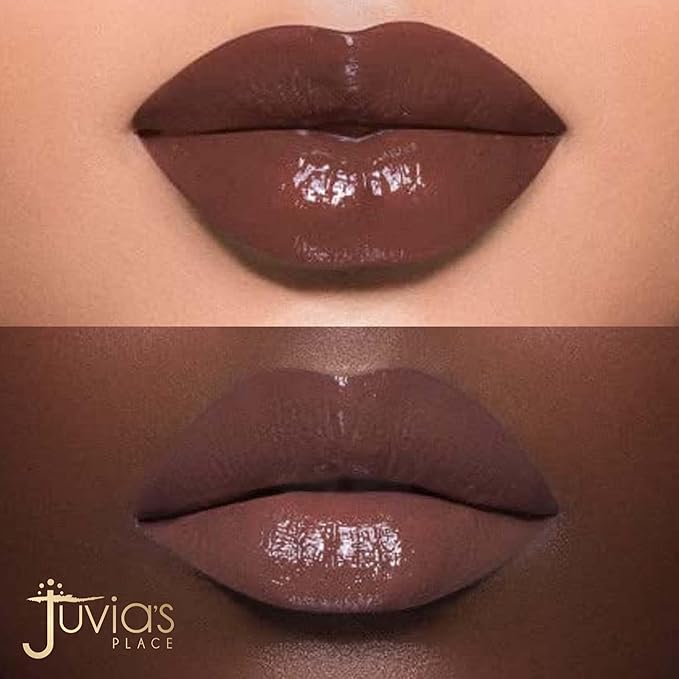Juvia's Place Nubian Earth Lip Reflect Lip Gloss Meroe - Non-sticky Lip Makeup, Hydrating, Tinted Lip Gloss, Shine & Glow Lip Makeup, Beauty & Personal Care Products for Lips