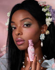 Flower Knows Midsummer Fairytales Lip Gloss-Glowy Moisturizing Coating Lip Lacquer-Hydrating Tinted Lip Oil for Girls&Women-Vegan & Cruelty Free-0.17Fl Oz(G05 Freesia)
