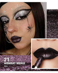 Oulac Metallic Black Lipstick for Women, High-Impact Lipcolor with Moisturizing Creamy Formula, Vegan & Cruelty-Free, Full-Coverage Matte Lipstick, Midnight Mirage (21)