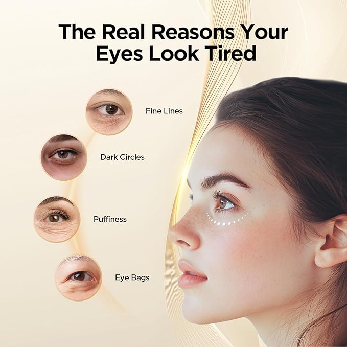 Hydrating Caffeine Eye Serum for Dark Circles & Puffiness - Anti-Wrinkle, Firming & Smooths Fine Lines - Retinol Under Eye Serum Treatment - 0.45 Oz