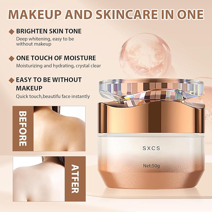 SXCS Lady Makeup Cream，Nicotinamide Vitamin C Plain Face Cream, Nicotinamide Cream for Face, Multifunctional Hydrating Makeup Cream with nicotinamide