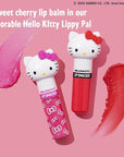 Lip Smacker Lippy Pals Sanrio Hello Kitty, Flavored Moisturizing & Smoothing Soft Shine Lip Balm, Hydrating & Protecting Fun Tasty Flavors, Cruelty-Free & Vegan - Cheerful Cherry