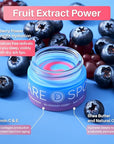 Blueberry Lip Sleeping Mask Overnight -Original Dual-Color Lip Balm for Softer and Smoother Lips, Intensive to Nourish and Hydration Reduce Fine Lines for Dry Cracked Skin - 0.42 Fl Oz