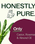 Plant Therapy Rosemary & Castor Oil - 4 oz Hair Treatment for Growth, Shine, Softness, Healthy Scalp & Hair Mask