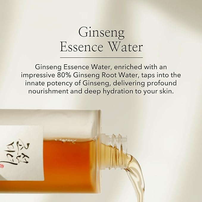 Beauty of Joseon Ginseng Essence Water Hydrating Face Toner for Dry, Dull Skin with Ground Rice and Honey Glow Mask Pore Sebum Care for Dry Sensitive Skin