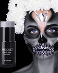 MEICOLY Grey Face Body Paint Stick(1.06 Oz),Sweatproof Waterproof Full Body Paint ,Blendable Face Paint for Halloween SFX Zombie Homestuck Grayscale Cosplay Makeup