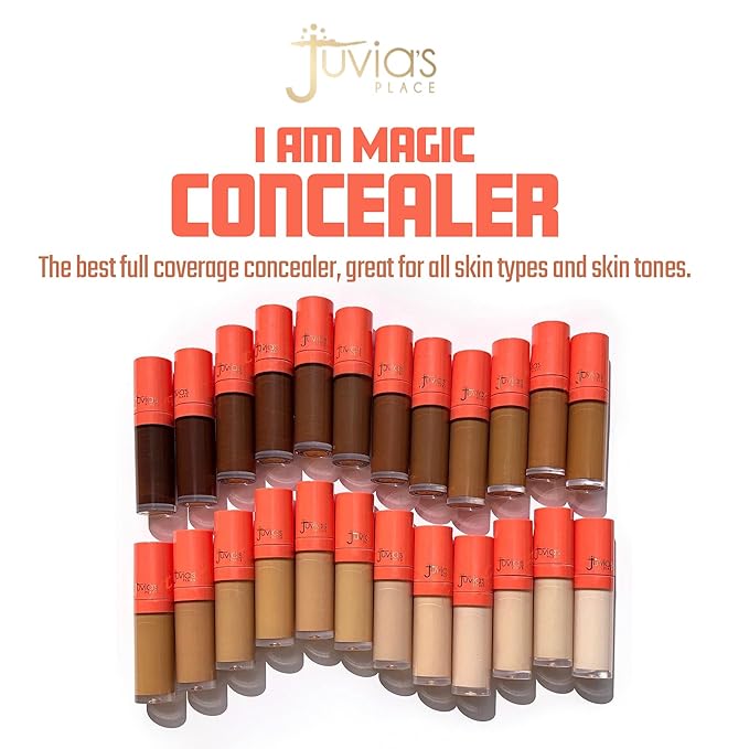 Juvia's Place I Am Magic Liquid Concealer J23 - Fair with Neutral Undertone / 0.34 fl oz, Full Coverage, Hydrating, Waterproof Makeup, Long Wear Concealer