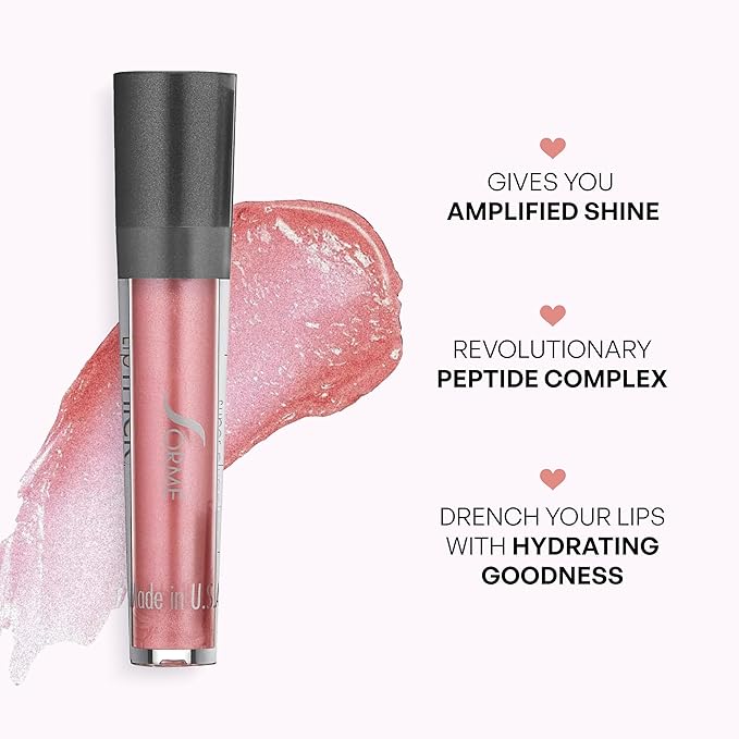 SORME Treatment Cosmetics LipThick Plumping Gloss for Shiny and Fuller Looking Lips | Doll Shade