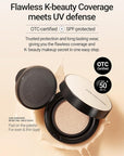 [JUNGSAEMMOOL OFFICIAL] Essential Skin Nuder Cushion (04 N Light) | Refill not Included | Natural Finish | SPF50 Broad Spectrum | Korean Makeup Artist Brand | Foundation Makeup