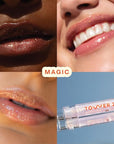 Tower 28 ShineOn Lip Jelly, MAGIC, Non-Sticky, Hydrating Vegan Lip Gloss in Clear with Gold Shimmer, Moisturizing Apricot and Raspberry Seed Oil, Clean, Cruelty Free