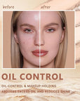 Oil Control Face Pressed Powder,Matte Smooth Flawless Setting Powder Makeup,Waterproof Long Lasting Finishing Powder,Cruelty Free Lightweight Face Cosmetics,0.35Oz (#1-CLASSIC IVORY)