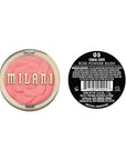 Milani Baked Blush, Powder Blush for Cheeks, Cruelty Free Makeup - Shape, Contour & Highlight Face for a Shimmery or Matte Finish -Coral Cove