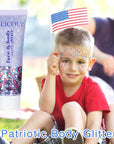 MEICOLY Red White and Blue Body Glitter,4th of July Accessories Hair Glitter for Kids,4th of July Outfits for Women,Fourth of July Patriotic Face Glitter for President's Day Veterans Day