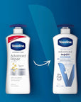 Vaseline Intensive Care Unscented Advanced Repair Body Lotion - Ultra-Hydrating with Lipids for Extremely Dry Skin, 20.3 oz, Pack of 3