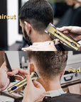 GSKY Hair Clippers for Men Professional, Cordless Clippers for Hair Cutting, Mens Hair Clippers and Trimmer Kit for Barber with LED Display