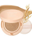 Natural Cover Glow Cushion Foundation | Satin Radiant Finish | Korean Foundation Makeup | Long-Lasting Natural Coverage | for All Skin Types 0.42 oz. (25N Mocha Beige)