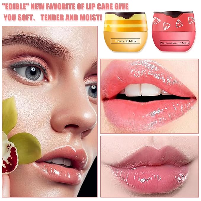 3 Pcs Bee Lip Balm Honey Lines