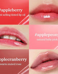 NOONI Korean Lip Oil Gift Set - Apple Seed Lip Oil Trio | Korean Lip Stain Long Lasting Hydration, Moisturizing, Glowing Korean Lip, Plumping, Gift for holiday, Christmas, 0.12 Fl. Oz. x 3ea