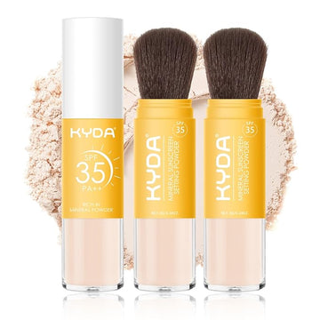 KYDA 2 Pcs Mineral Sunscreen Setting Powder, SPF Ownest Beauty