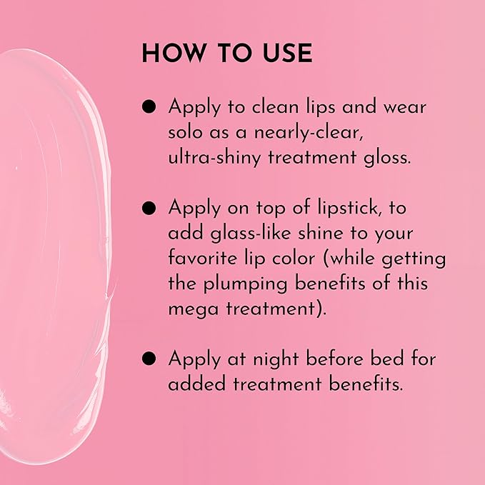 Lawless Forget the Filler Lip Plumping Line Smoothing Gloss - Strawberry Shortcake - Premium Volumizing Lip Gloss with Natural Ingredients Designed to Plump, Firm, and Hydrate Lips 0.11 oz