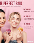 Mango, Vanilla & Watermelon Duo Lip Mask & Scrub - Dermatologist Tested, Anti-Aging, Korean Skin Care, Deep Hydration - Smooth, Soft & Plump Lips - Clean Beauty, Vegan, Non-GMO - 1 Pack