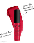 NYX PROFESSIONAL MAKEUP Soft Matte Lip Cream, Lightweight Liquid Lipstick - Amsterdam (Pure Red)