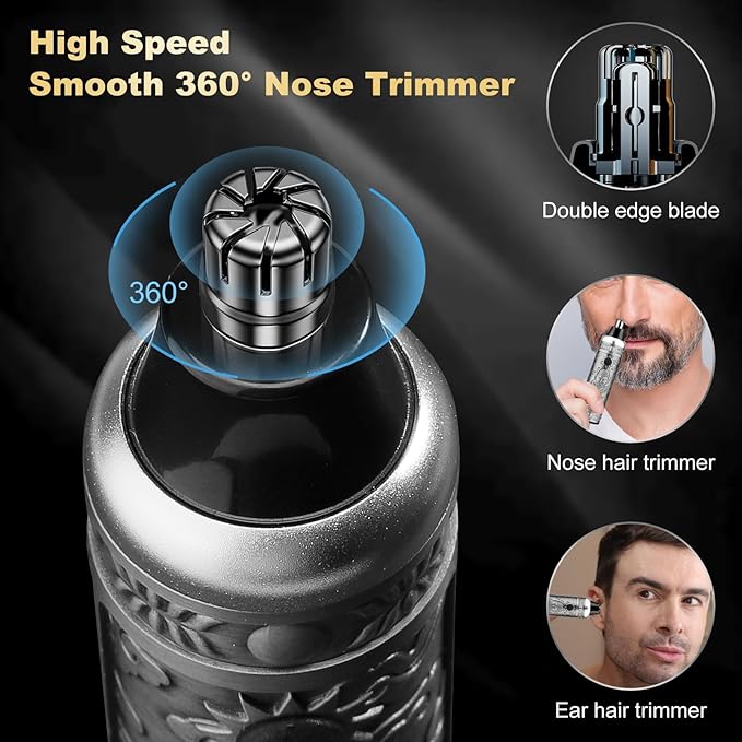 Hair Clippers for Man T-Blade Trimmer Nose Hair Trimmer Electric Shaver Set, Professional 4 in 1 Barber Clippers Set for Haircut, Men’s Grooming Kit with LCD Display, Ideal Gift for Him