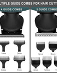 Beard Trimmer for Men Professional Mens Beard Grooming Kit T-Blade Trimmer Electric Shaver Razor Nose Body Trimmer Hair Cutting Kit Cordless 7 in 1 Black