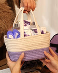 Spa Gift Baskets for Women - Body & Earth 11pcs Lavender Gift Sets with Bubble Bath, Shower Gel, Body Lotion, Birthday Gifts for Women, Spa Kit for Mom Gifts, Purple Gifts