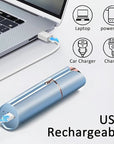 Facial Hair Removal for Women, Face Razors for Women's Electric, Rechargeable Women Mustache Remover with 3 Replacement Heads