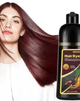 Cherry Brown Hair Dye Shampoo 3 in 1,Hair Color Shampoo Works in Minutes,Brown Hair Shampoo & Shampoo Para Pintar el Cabello