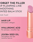 LAWLESS Forget the Filler Lip Plumping Line Smoothing Tinted Balm, Cupid, Pink, 0.09 Ounce