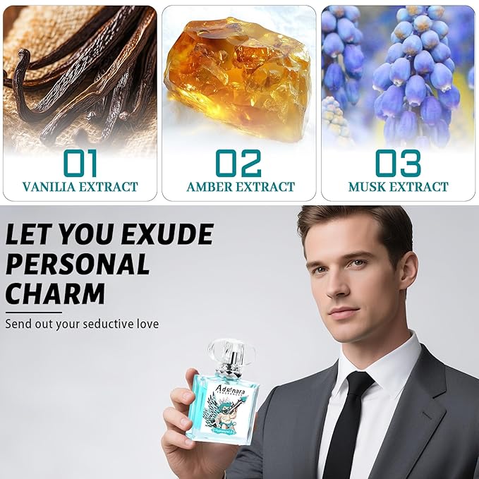 Original Pheromone for Men's Hypnosis 2.0 - Infused Cologne [2025 Upgraded] - Real Pheromone Perfume EDP Fragrance -Long Lasting - Enhance Attraction Gift 1.7 Fl Oz