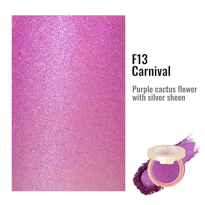 Oulac Luminisers Powdery Blush for Cheeks Sliky Glow,Brighten 4.8g