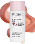 Pacifica Crystal Lit Glowy Glisten Drops – Face Makeup - Shimmery Multi-Use Liquid Blush/Highlighter for Radiant, Dewy Cheeks Luminous Glow Clean Beauty Vegan & Cruelty-Free Dermatologist Tested