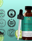 Bergamot Essential Oil for Diffuser | 100% Pure & Natural Bergamot Oil | for Skin Aromatherapy Home Fragrance Soap & Candle Making| 3.38 fl. Oz