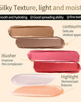 Liquid Contour Beauty Wand, Cream Highlighter Makeup Stick,Smooth Stick, Cruelty-free(02+05)
