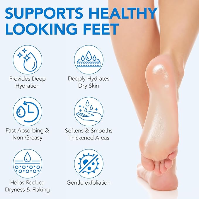 Urea Foot Care Stick, 60% Urea with 2% Salicylic Acid Foot Cream Moisturizer for Dry Cracked Feet, Knees, Elbows, Hands, Moisturizes and Hydrates the Dry Skin, Callus Remover & Skin Softener 1.41 oz