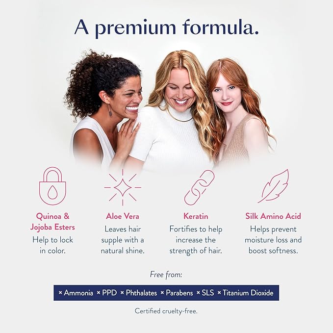 eSalon Permanent Hair Color & Hair Dye Complete Kit - Personal Colorist Kit for Up To 100% Gray Coverage for All Hair Types - Professional-Grade Ammonia-Free Hair Dye (Light Brown Red Copper 6RC)