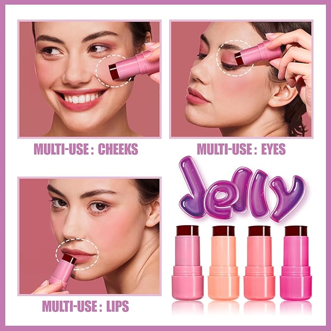 2 Pcs Milk Jelly Blush, Milk Cooling Water Women, 03&04