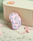Tangle Teezer Original Detangler Brush, Dry & Wet Travel Size Mini Hair Brush, for Kids & All Hair Types, Unicorn Magic