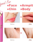 Facial Hair Remover for Women - Removal Shaver for Women - USB Rechargeable Lady Face Razor Trimmer for Face Lips Chin Peach Fuzz Arms Legs and Bikini Line