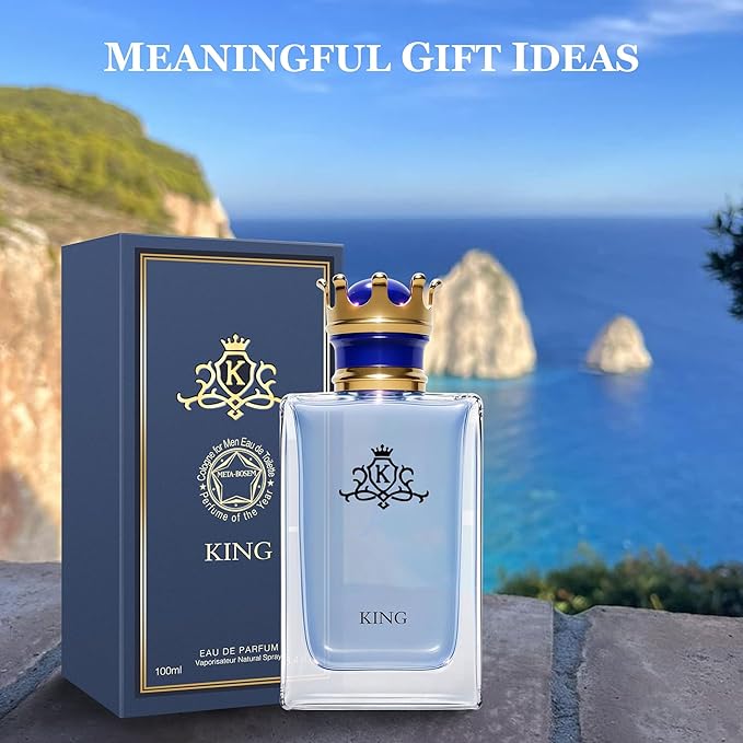 Men Cologne Set (3.4oz/100ml x 2PCS) Eau De Perfume Natural Spray Notes of Woody, Spicy, Citrus & Aromatic Long Lasting Fragrance for Daily Use (SeanBou&King)