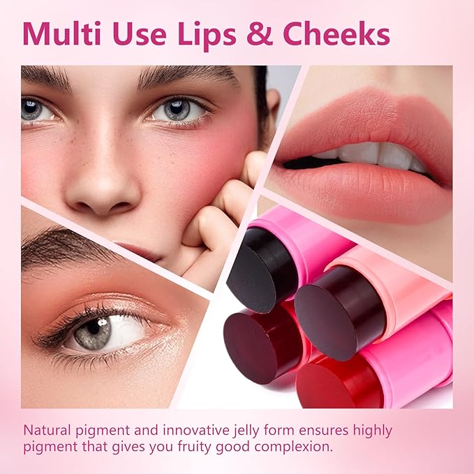 Water Jelly Tint Blush,Jelly Blush Lip Cheek Tint Fl oz 5g