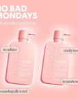 MONDAY HAIRCARE Volume Shampoo + Conditioner Set (2 Count) 12 oz. For Thin, Fine, and Oily Hair Made with Coconut Oil, Ginger Extract, and Vitamin E 100% Recyclable Bottle