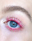 Maydear Pink Mascara for Eyelashes, Waterproof Colored Mascara Long Lasting Smudgeproof Colorful Mascara for Women Fast Dry Lengthening Eye Makeup Party Stage Use - Rose