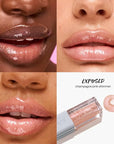 Kosas Wet Lip Oil Gloss - Hydrating Lip Plumping Treatment with Hyaluronic Acid & Peptides, Non-Sticky Finish (Exposed)