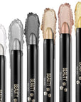 Boobeen 6PCS Cream Eyeshadow Sticks - Waterproof Eyeshadow Pencil Crayons - Eye Brightener Stick Shimmer Pens - Create Glitter Eye Makeup - Easy to Use