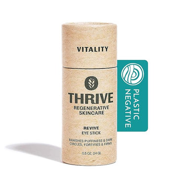 Thrive Natural Care Revive Eye Balm Stick - Under Eye Brightener - Reduces Puffy Eye Bags - Vegan, Made in USA, 0.5 Oz